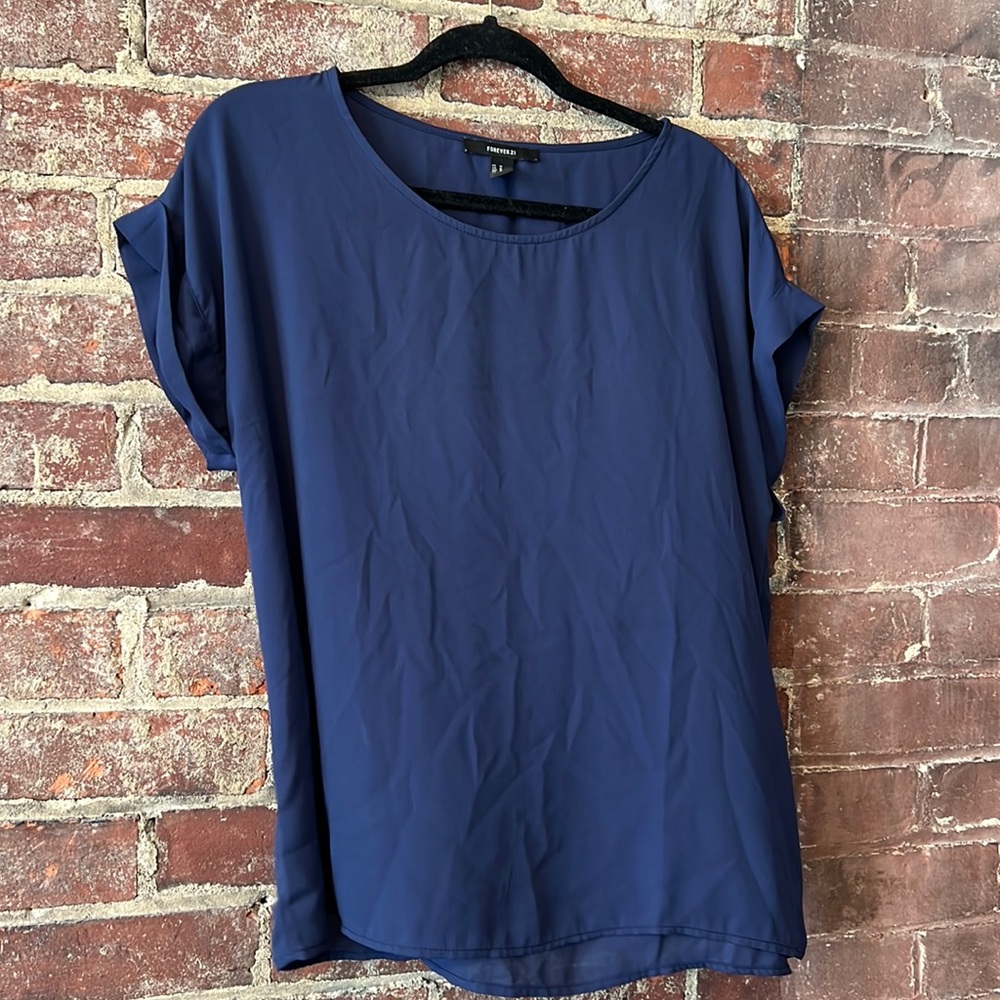 Forever 21 cap sleeve short sleeve blouse